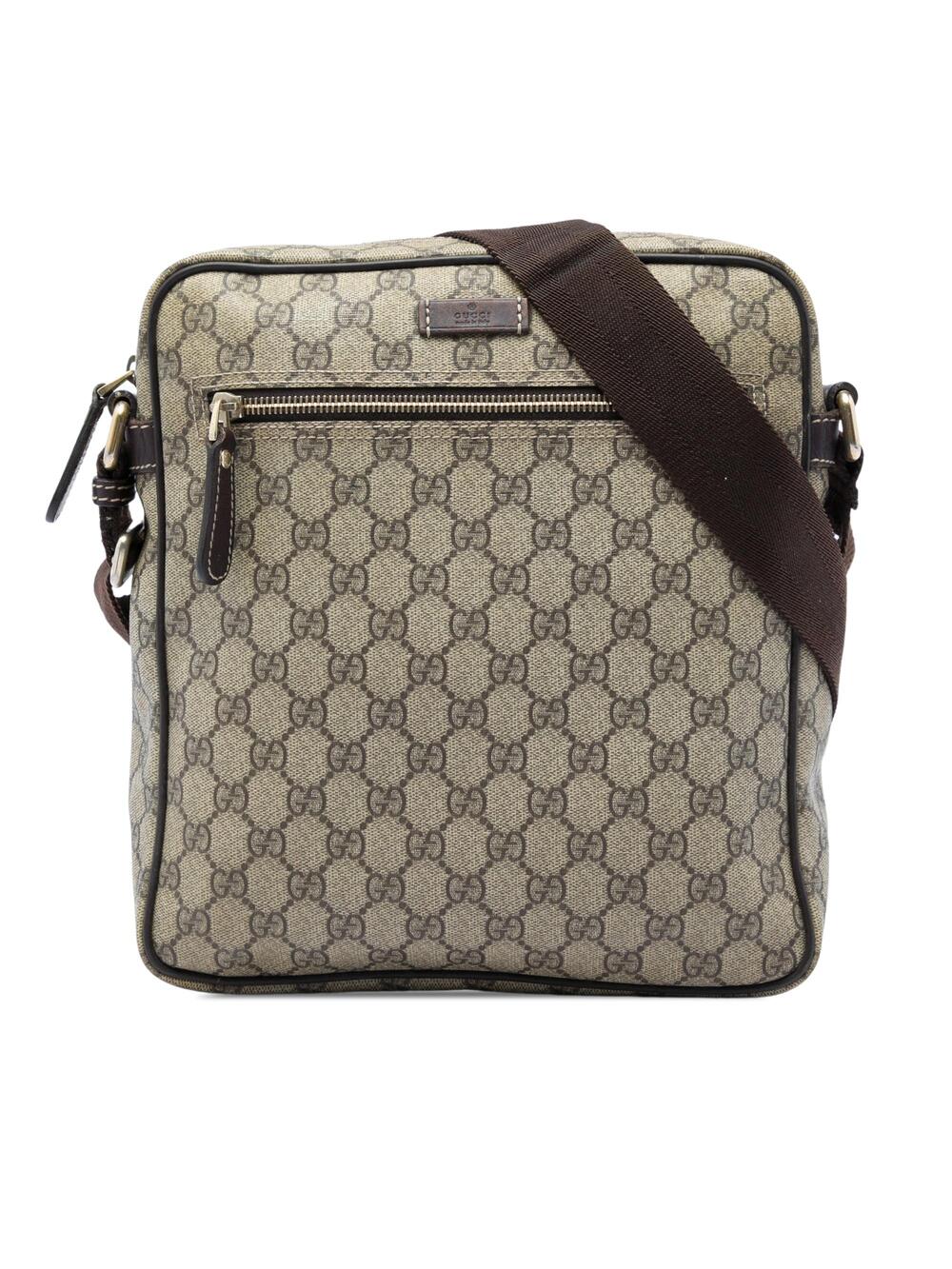 Gucci Front Zip Messenger Gg Coated #340945G79B